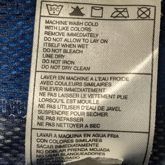 Vtg Nike Full Zip Jacket Windbreaker Track Blue Mens Large Mesh Lined Y2K A015 - Picture 6 of 11